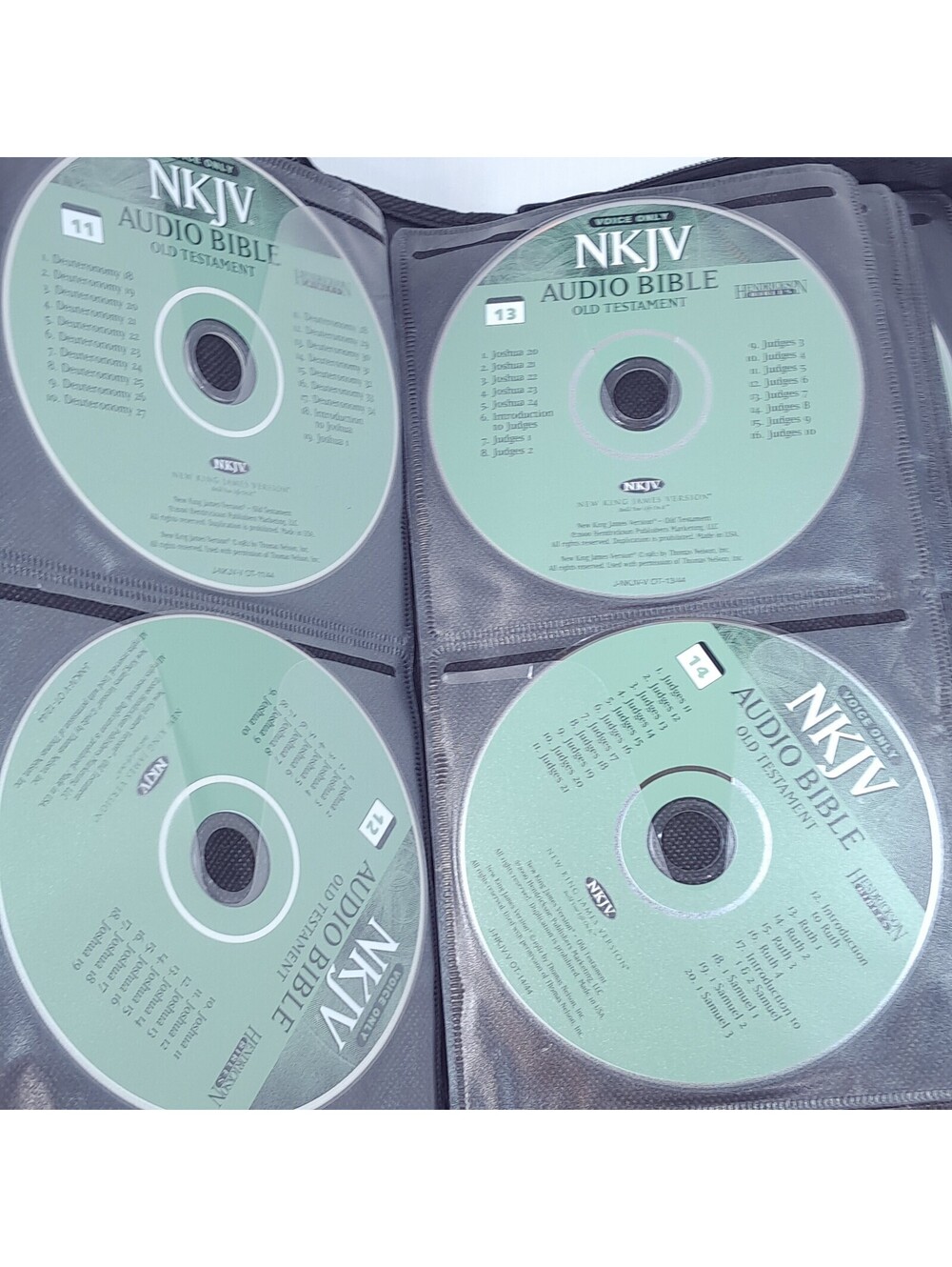 NKJV Audio Bible 58 disc Cd Set Old & New Testaments Case Hendrickson complete